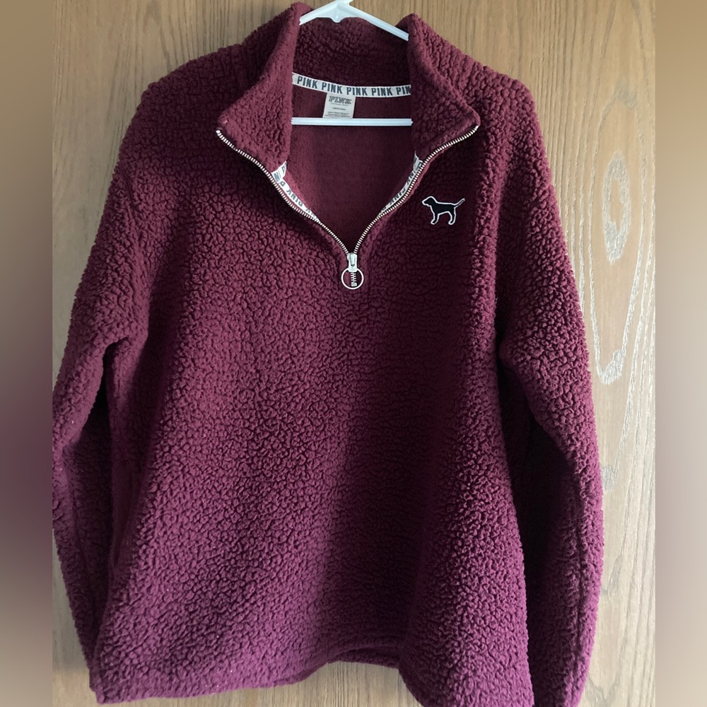 Victoria’s Secret PINK Deep Burgundy Pullover size L